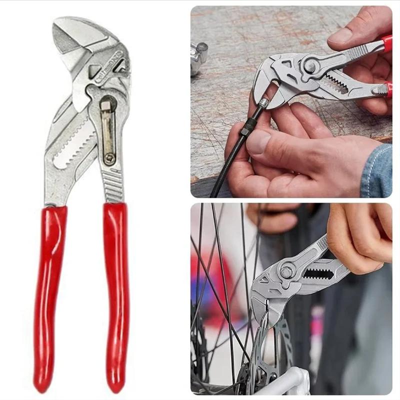 Multifunctional Water Pump Pliers, Quick-action Water Pump Pliers, Large Opening Home Plumbing Tool, Professional Hand Tool for Home Use, Heavy Duty Multipurpose Plier Set, Hardware