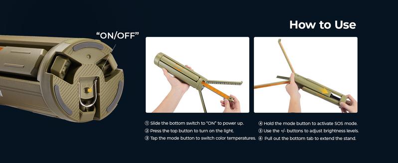 BougeRV 15600mAh Camping Light, Rechargeable Camping lights with Stretchable Tripod, Outdoor Portable Emergency Light Gear for Camping, Hiking, Work, Power Outages BougeRV 15600mAh Camping Light, Rechargeable Camping lights with Stretchable Tripod, Outdoor Portable Emergency Light Gear for Camping, Hiking, Work, Power Outages