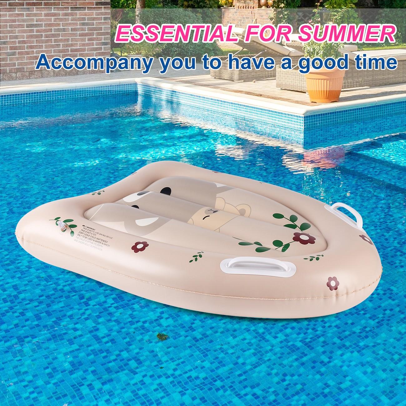 Inflatable Beach Skateboard with Handle, Inflatable Surf Board for Beach and Pool, Perfect for Water Sports and Fun Activities