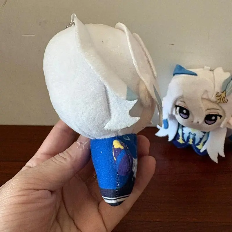 Super Cute 10cm Cartoon Anime Game Furina Character Genshin Impact Neuvillette Plush Toy Keychain Bag Pendant Decor Plushie Doll