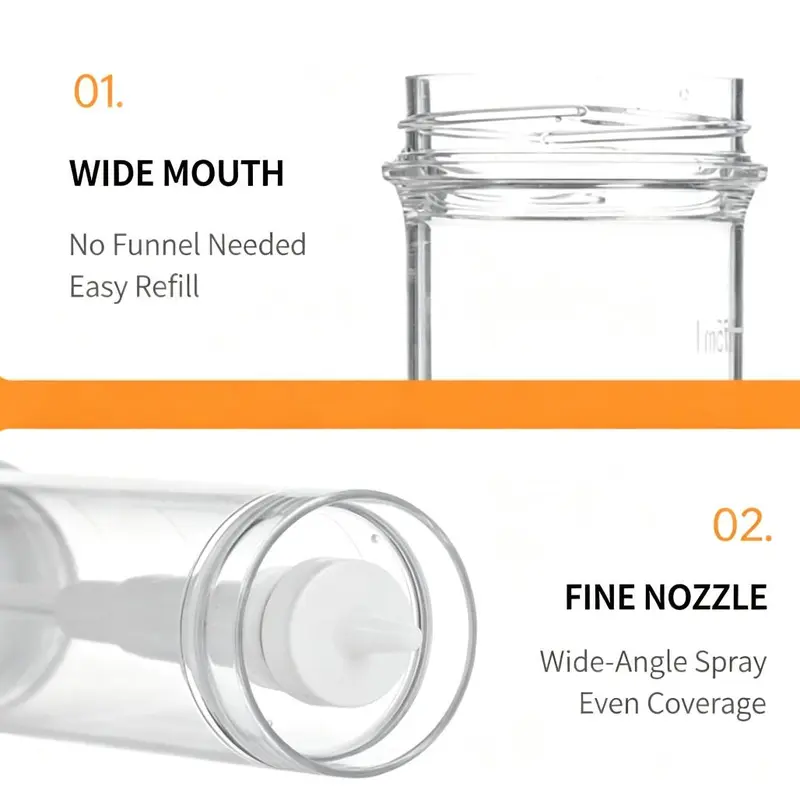 Oil Spray Bottle for Cooking, Wide Fan Nozzle Fine Mist Oil Sprayer ...