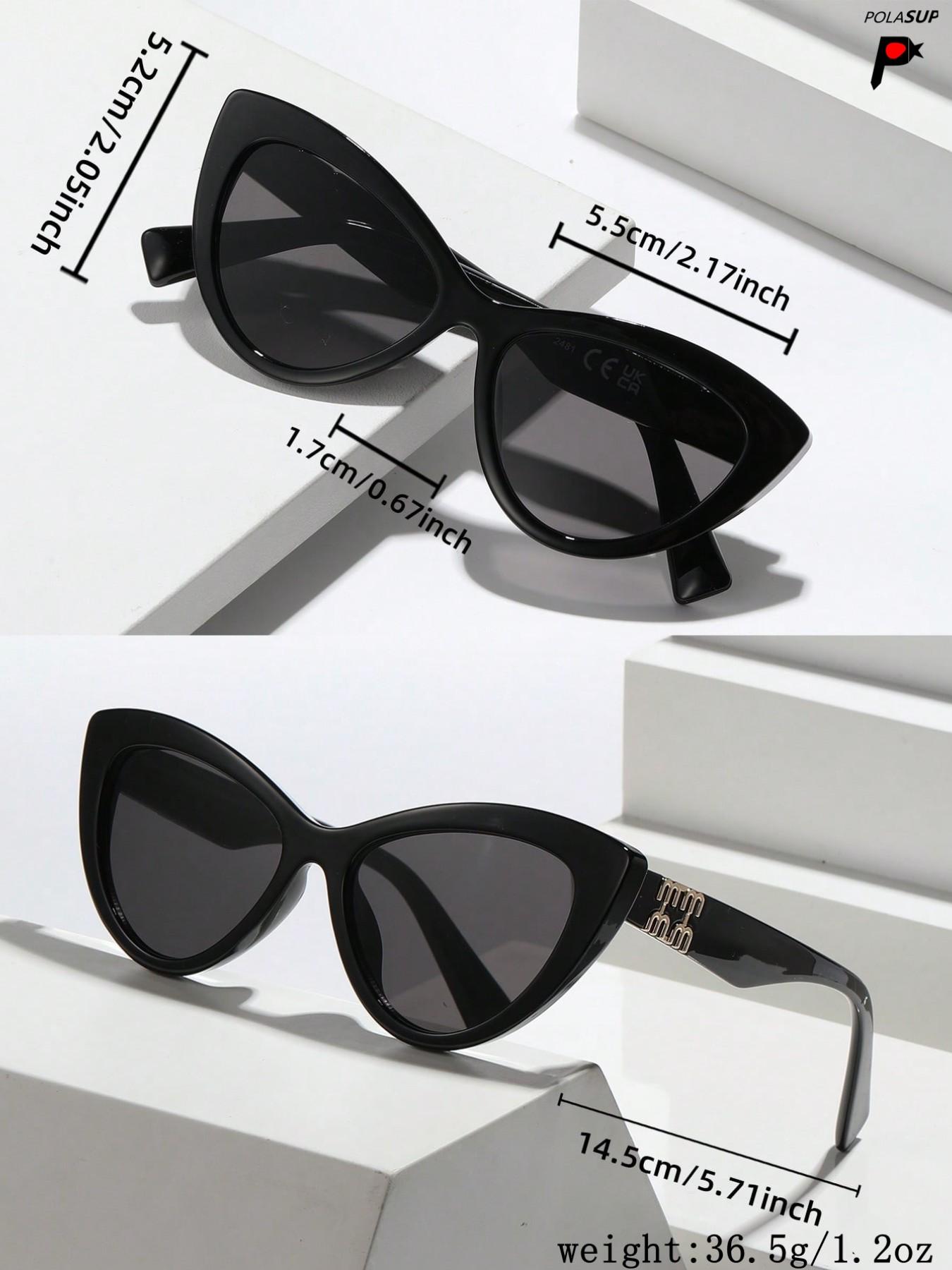 Women's Cat Eye Sunglasses, PC Material, Anti-Wind & Sand, Sporty Style, UV Protection, All Seasons, Elegant and Trendy Design