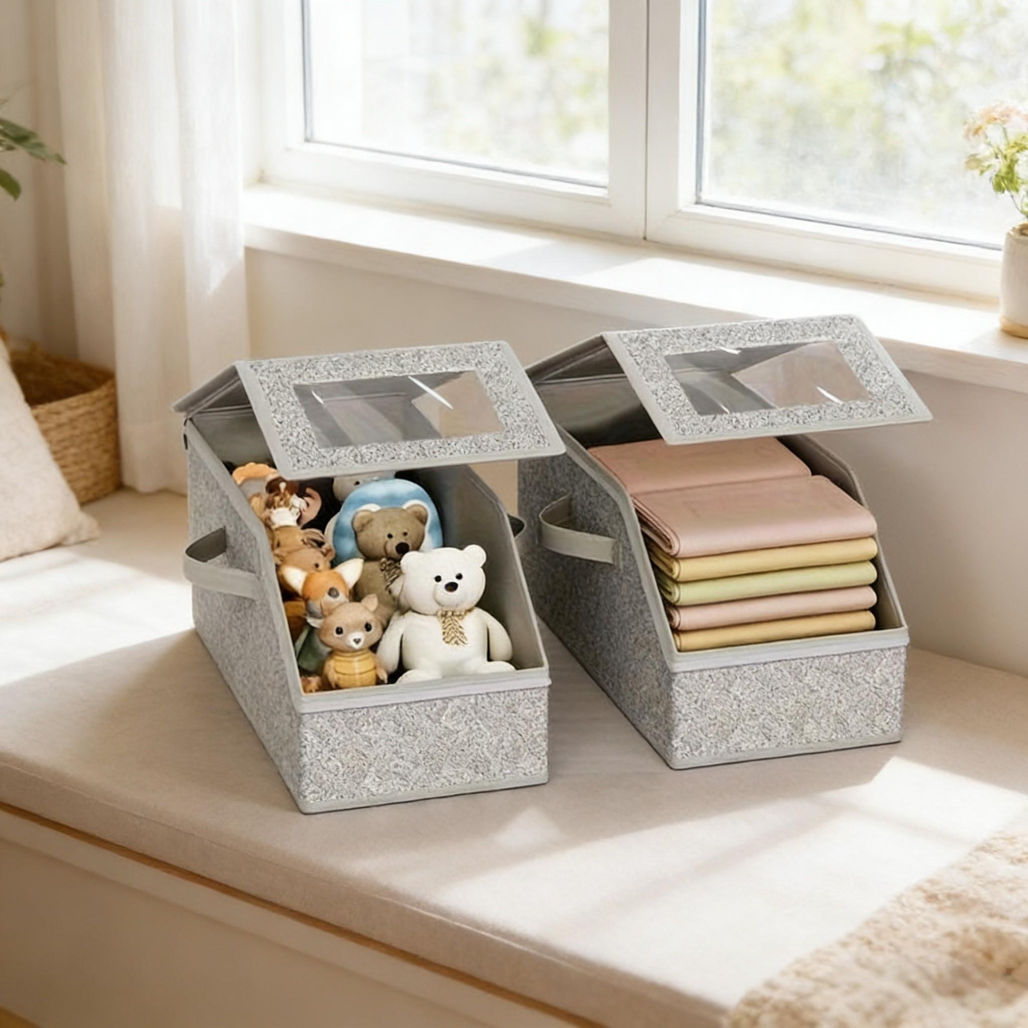 Foldable Dustproof Zipper Storage Box, Large Capacity Stackable Hat Organizer, Ideal for Closet Organization, Travel, Space Saving