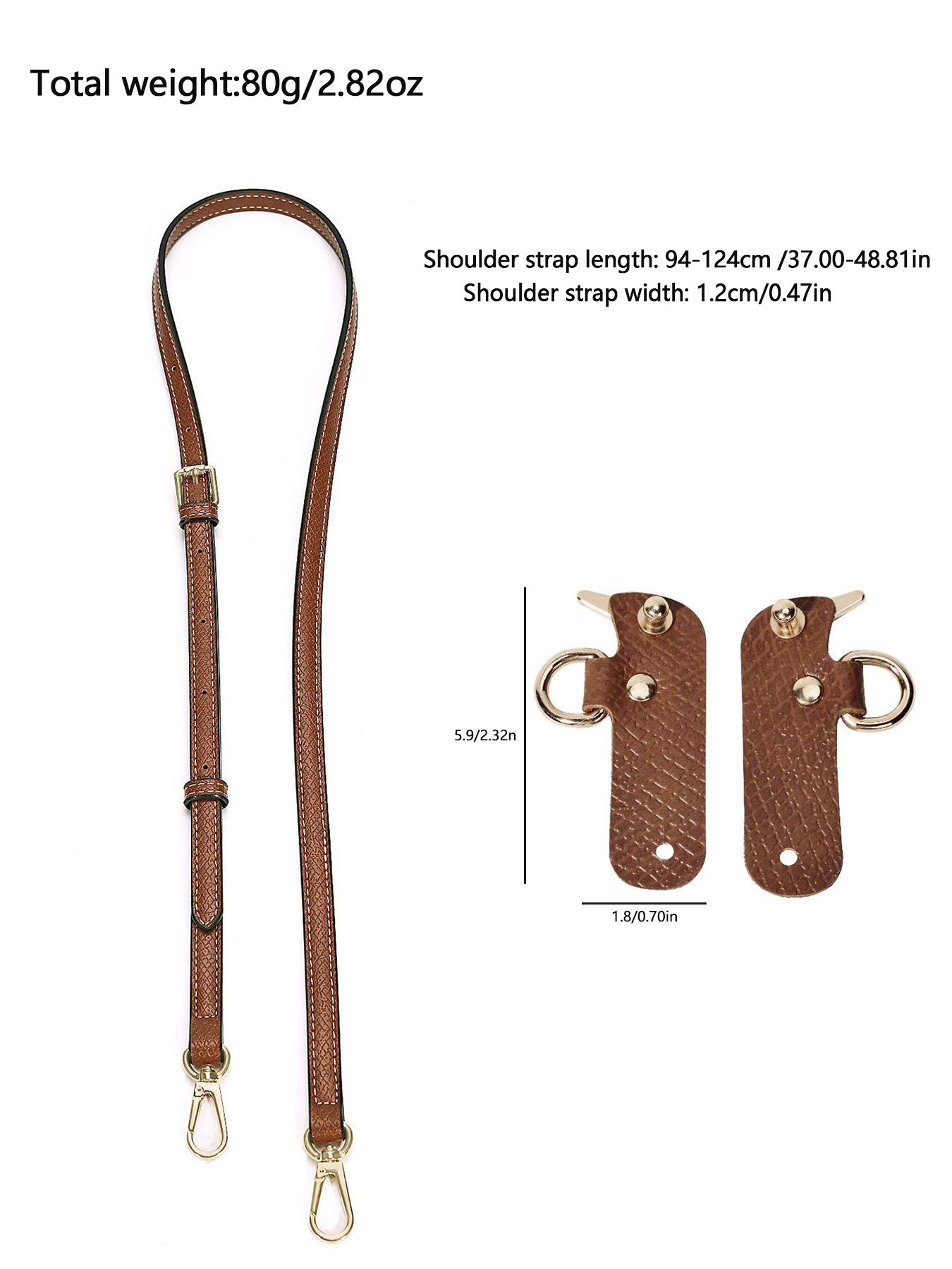 Light and exquisite versatile adjustable bag set, including modified buckle bag configuration, suitable for bags with damaged or mismatched styles, can transform handbags into single shoulder crossbody bags, Pu Leather Removable Adjustable Strap