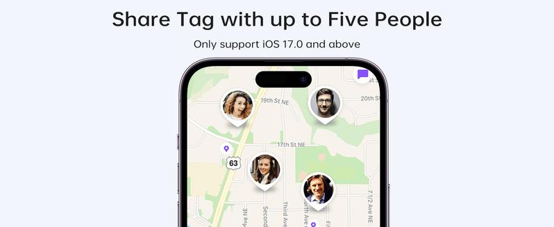 ONE LIFE Bluetooth Key Finder Tag Compatible with Apple Official Chip (iOS Only), Anti-Lost Bluetooth Tracker for Car Keys, Wallets, Luggage, and Passports with 80dB Alarm & Left-Behind Reminder, 2-Year Replaceable Battery, Restock Deals