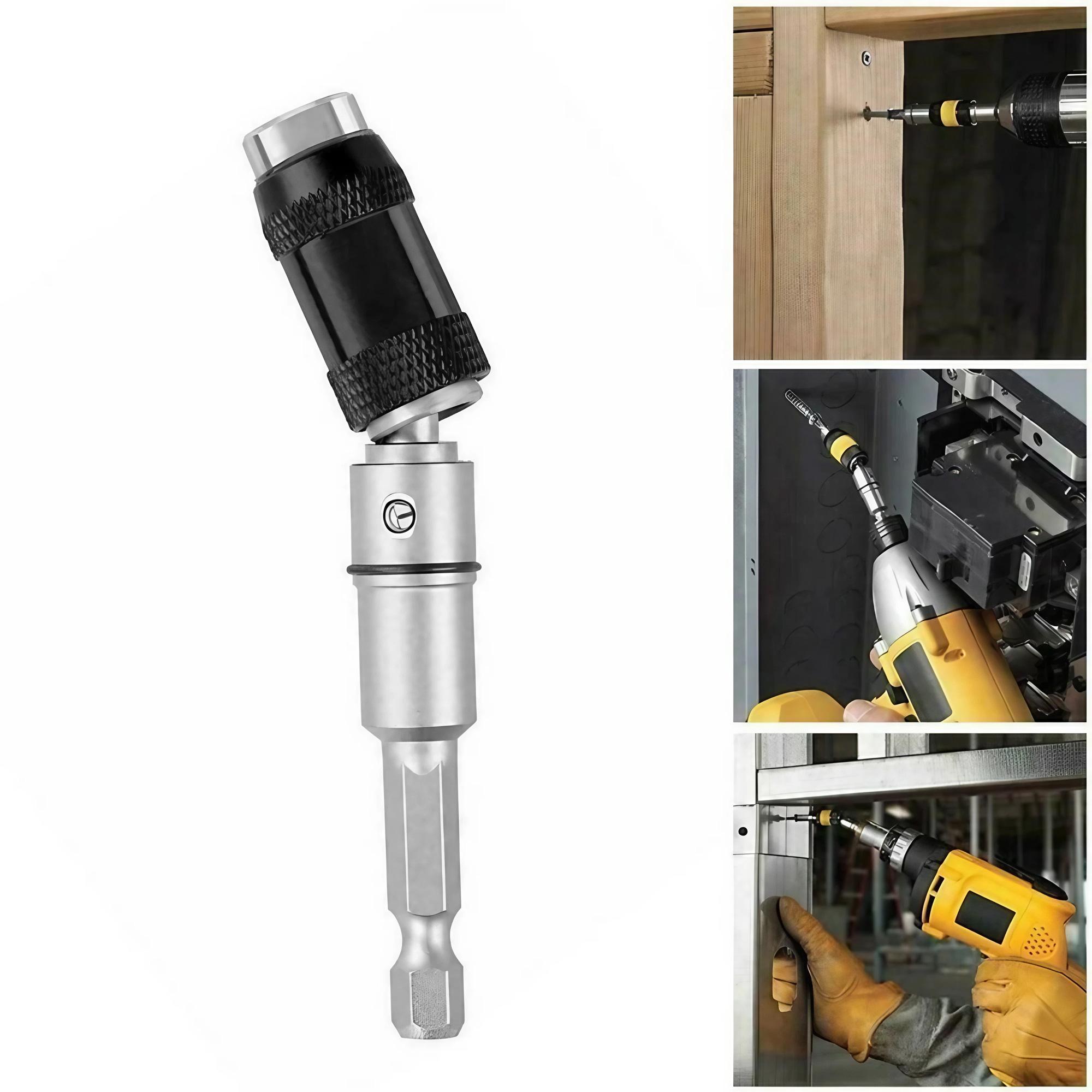 Hex Key Driver Quick-Change Extension: Locking Adapter for Drills & Screwdrivers. Perfect for DIY, Home Repair & Holiday Setups. Reach Tight Spaces with Durable Steel Bit Holder. Fits Multiple Driver Bits. Upgrade Your Toolbox!