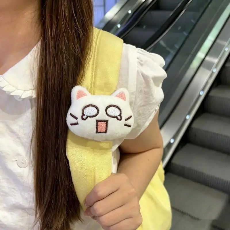 2026 Hot selling toys 1/2Pcs Realistic Soft Cat Plush Backpack Clip Charming Bag Strap Accessory Adorable Decor for Women Handbag OrnamentHot Internet-famous toy