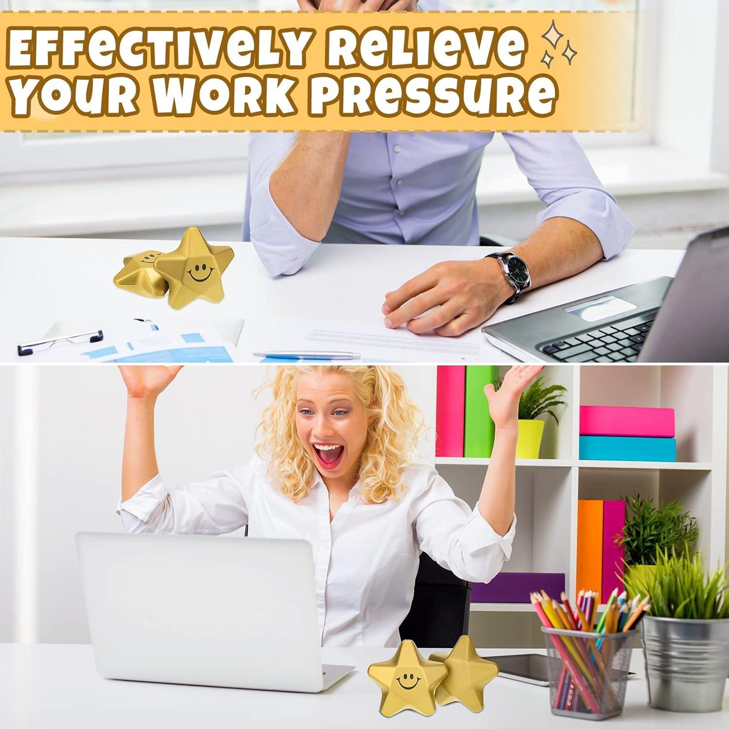 18pcs Mini Smiling Foam Stars, Fun Party Gifts & Decorations, 1.6-Inch Size, Perfect for Parties, Celebrations, and Event Decoration