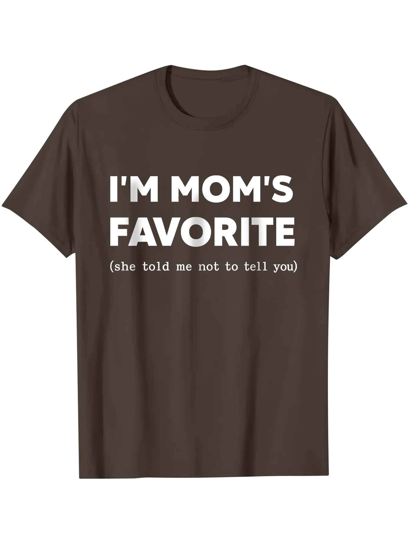 Funny Moms Favorite Son Daughter I'm Mom's Favorite T-Shirt Golf Gift for Men and Women Summer Wear Garment