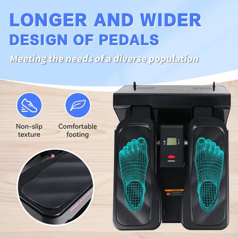 Mini Stepper for Home, 300LB Capacity Quiet Stair Stepper with Bands - Compact PVC Fitness Equipment with LCD Display, Perfect for Small Spaces & Apartment Workouts