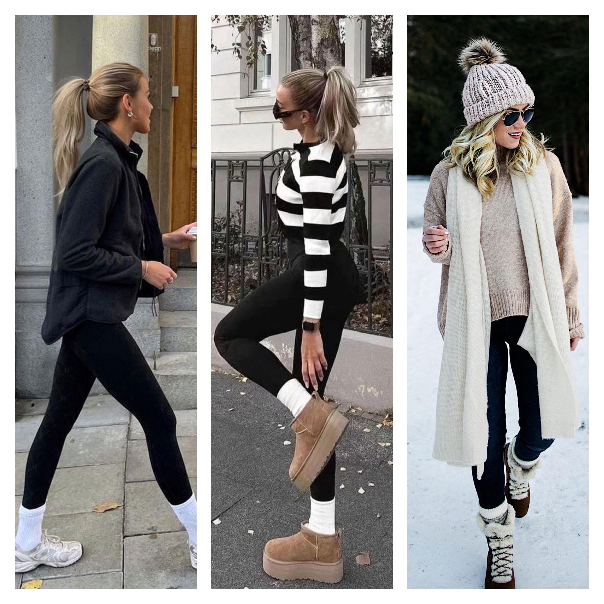 Showitty Fleece Lined Leggings Women - High Waisted Winter Yoga Pants Workout Tummy Control Soft Thermal Warm