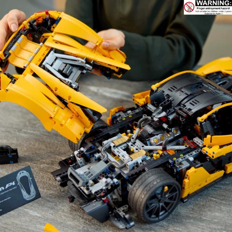 Technic  P1 Hypercar Building Set, Scale Model Car Kit for Adults to Build, Collectible Vehicle with V8 Piston Engine and 7-Speed Gearbox, Gift for Men, Women, Him or Her 42172 P1 building kit for birthday/Christmas gift  P1 building blocks gift for car l