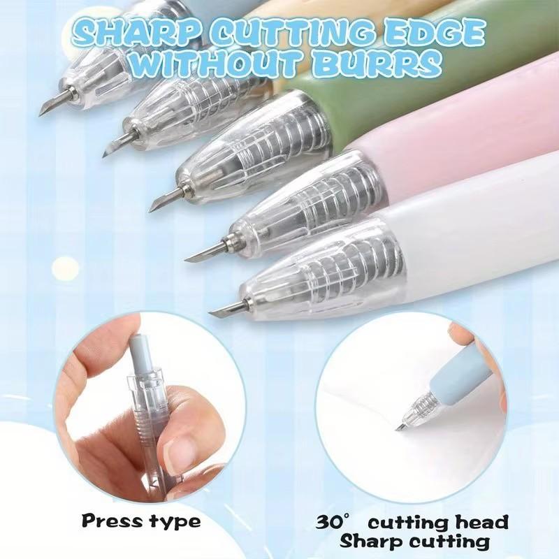 Art Utility Knife Pen, Cut Stickers Scrapbooking Cutting Tool, Express Box Knife, School Supplies, DIY Craft Supplies