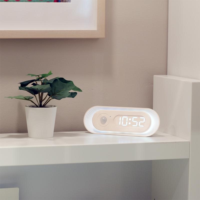 Magnetic LED Clock, Style Home Wall Light, Human Body Sensor Lamp, Smart Night Light, Gravity Induction Lamp, Christmas Gift