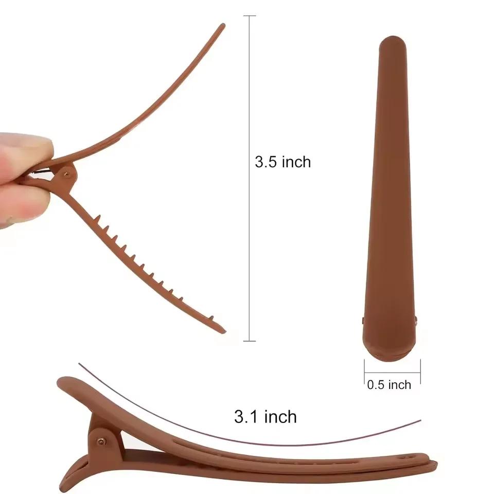 12 PCS Hair Clips for Styling Sectioning, 3.1 Inch Matte Alligator Hair Clips Barrettes No Crease Duck Billedcords for graduation,gift,graduation cap