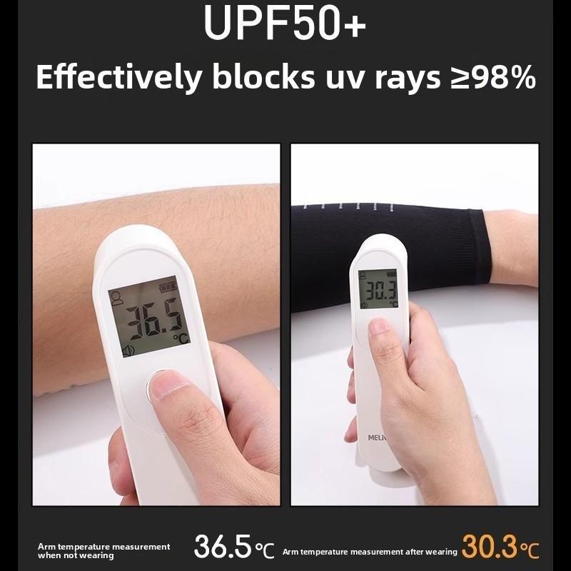 Ice sleeves, sunscreen and UV protection for men and women, long hand sleeves, arm guards for summer sports cycling, high elasticity, ice silk elbow sleeves