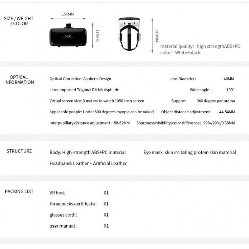 VR Headset for iPhone & Android Phone, HD 3D Virtual Reality Headset with Remote Controller, Kids & Adults Adjustable Fit VR Glasses for Movies, Games, Phone Compatible 4.7-7 inch