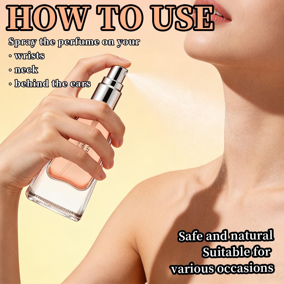 Women's Spray Perfume Oil, Floral Fruit Scented, Rose Peach Lemon, Long-Lasting, Travel Size 10ML, Ideal for Dates Parties Daily Use