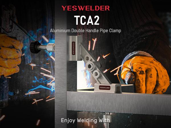 YESWELDER 10-180° Adjustable Right Angle Corner Clamp with Swing Jaw | Aluminum Alloy Tube Positioner for Welding, Woodworking, Cabinetry & DIY