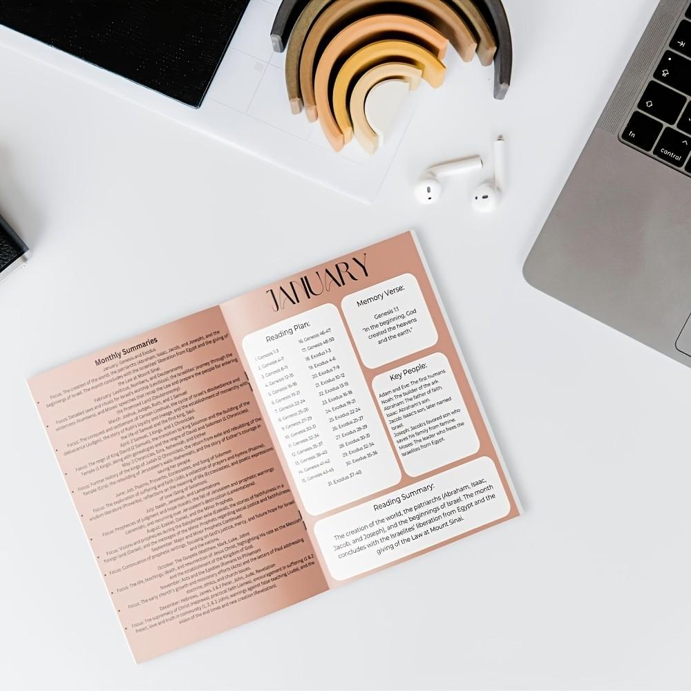 Bible in a Year Reading Plan - 19-Page Printable Guide for Adults, Beginners, Easy Daily Scripture Schedule for Consistent Bible Study