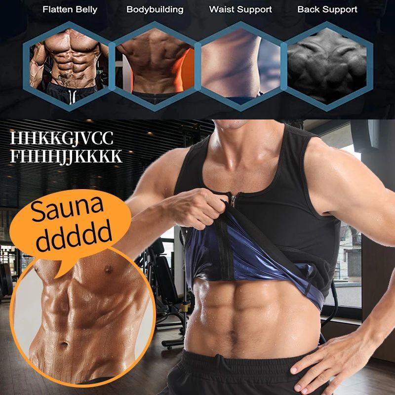 Men Body Shaper Sauna Sweat Vest Workout Tank Top Abdomen Reducer Waist Trainer Belly Shapewear with Zipper Compression Garment Compression Shirt Activewear Men Body Shaper Sauna Sweat Vest Workout Tank Top Abdomen Reducer Waist Trainer Belly Shapewear with Zipper Compression Garment Compression Shirt Activewear