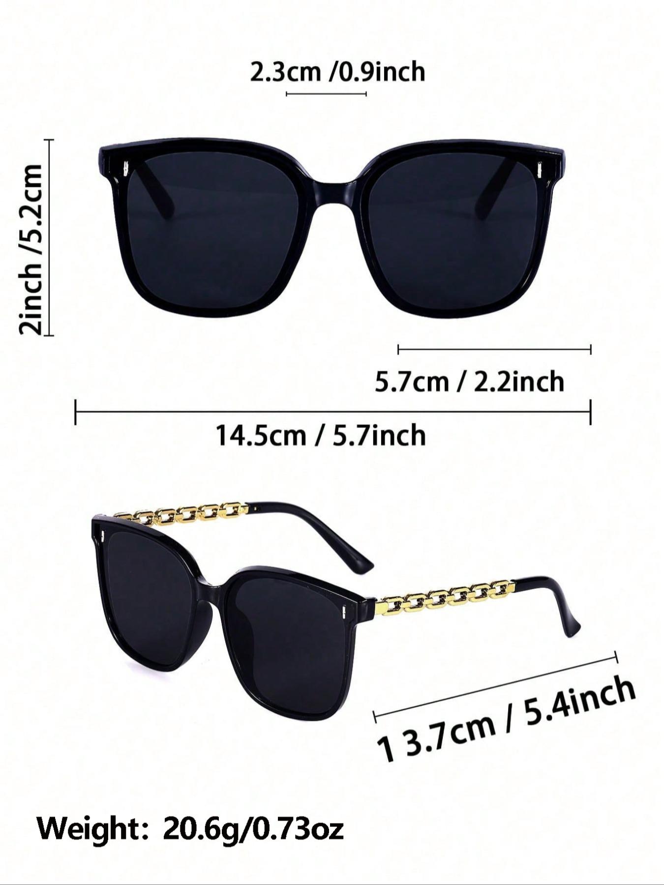 Classic Trendy Women's Square Sunglasses, Perfect for Daily Life, Driving, Shopping, Fashionable Casual Sunglasses