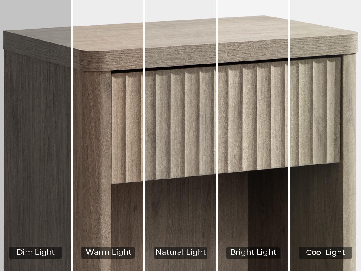 SICOTAS Nightstand Set of 2 with Drawer, Modern Wide Bedside Table for Bedroom, 22.7 x 15.4 x 24.1 Size Mid-Century End Table with Storage, Sturdy Night Stand for Sofa, Couch, Living Room, Office