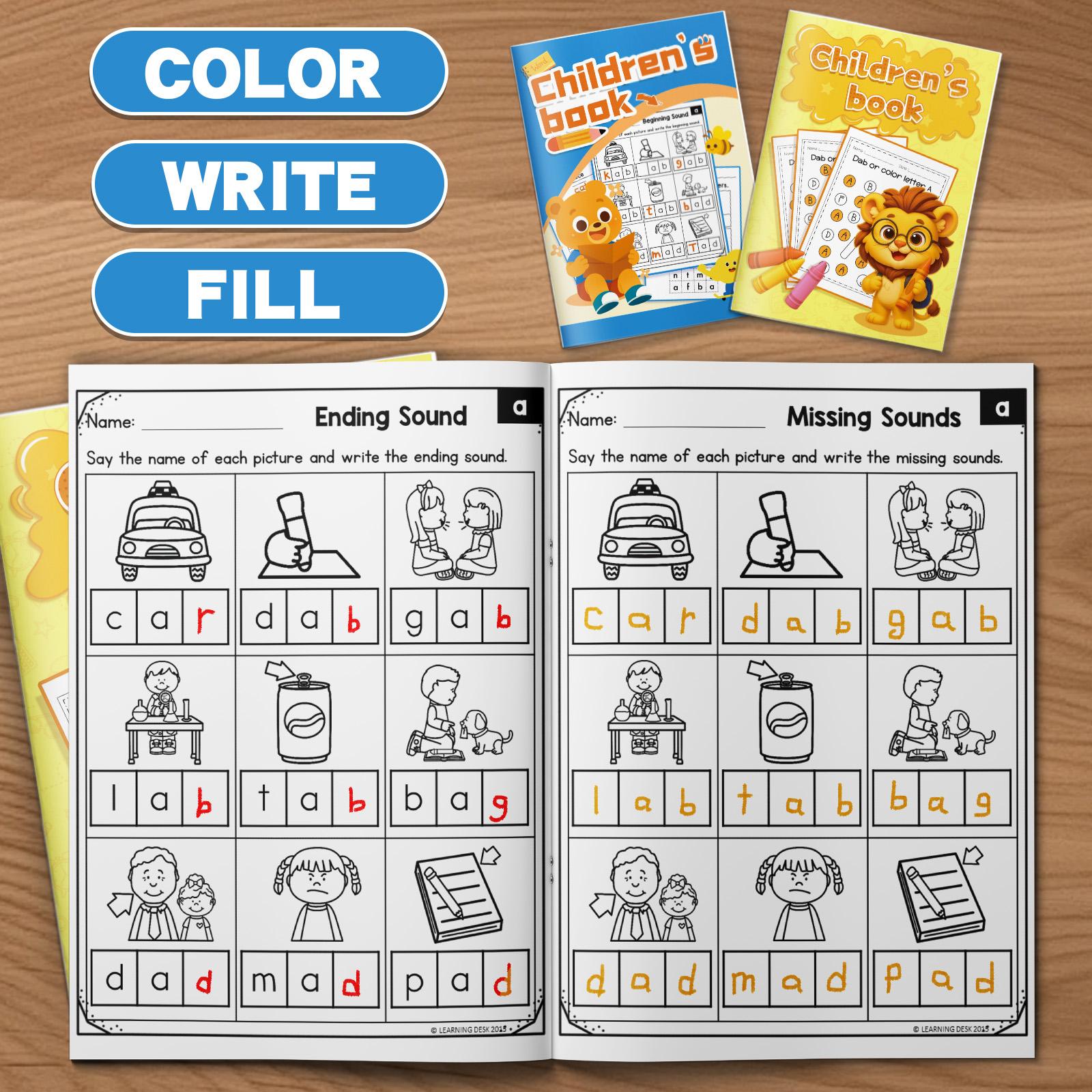 Kids’ Alphabet Handwriting Practice Book – Learn Uppercase and Lowercase Letters, Trace ABCs, Improve Pencil Control to Build Early Literacy Skills for Preschool, Pre-K, Kindergarten and Home Learning