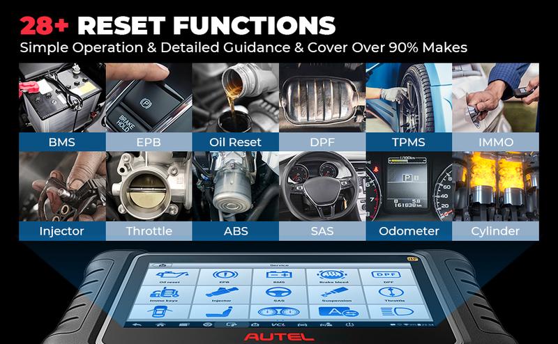 Autel MaxiCOM MK808S-TS Bidirectional Scanner: All-in-one TPMS Tool of MaxiCheck MX808S-TS, MK808 BT Pro, TS608 with TPMS Programming Relearn, 28 Service, Active Test, Android 11, FCA Autoauth