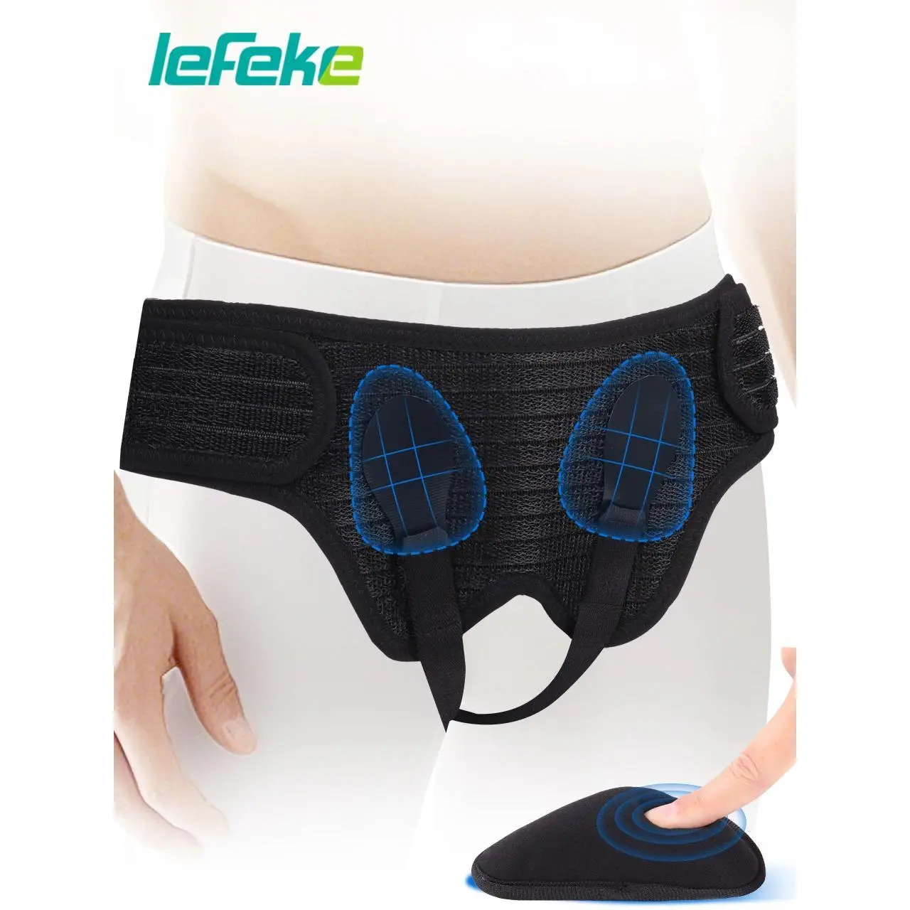 Hernia Belt for Men Women Bilateral Double Inguinal Groin Hernia Support Truss Underwear Briefs Pain Relief Recovery