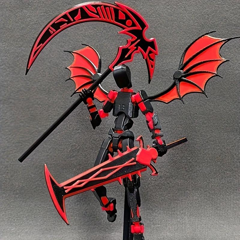 Action Figure Set, 1 Set Multi-jointed 3D Printed Collectible Figurine for Desk Decor, Mixed Colors Decorative Ornament for Home Office