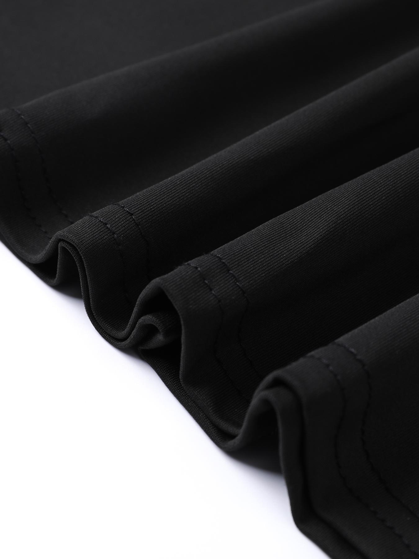 Men's Round Neck Sports Tee, Summer Clothes Tight Athletic Compression Shirts Quick Drying Breathable Crew Neck Short Sleeve T-shirt for Gym Workout Running, Casual Sporty Top