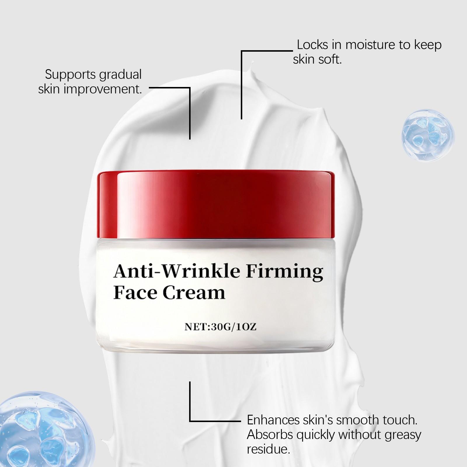 Moisturizing Face Cream, Hydrating Facial Care, Smooths Skin Texture, Enhances Elasticity, Clearer Lines, Soft & Silky Application
