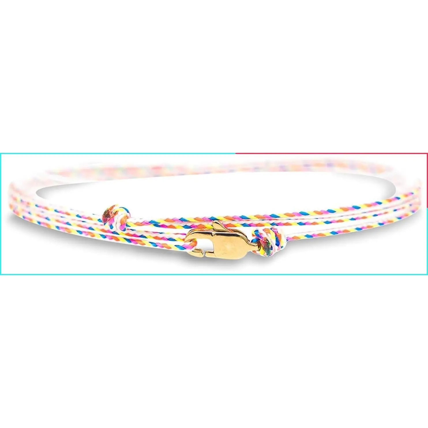 Handmade Waterproof Surfer Anklet with Adjustable Thin String & Snap Hook Clasp - Beach Music Festival Ankle Bracelet for Women Men