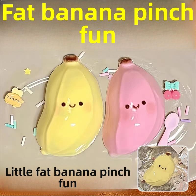 Little Fat Banana Squishy, Simulation Food Toy, High Appearance, Funny Cute, Stress Relief, Decompression Toy, Fidget Toy, Anxiety Relief, Portable Relax Toy