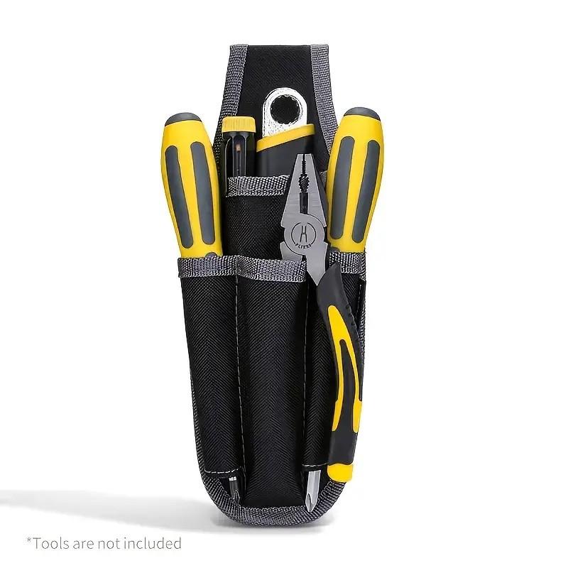 Multifunctional Tool Storage Bag, Tool Pouch, Hand-Free Waist Pack for DIY, Woodworking, Home Repair, Durable Workstation Organizer ()