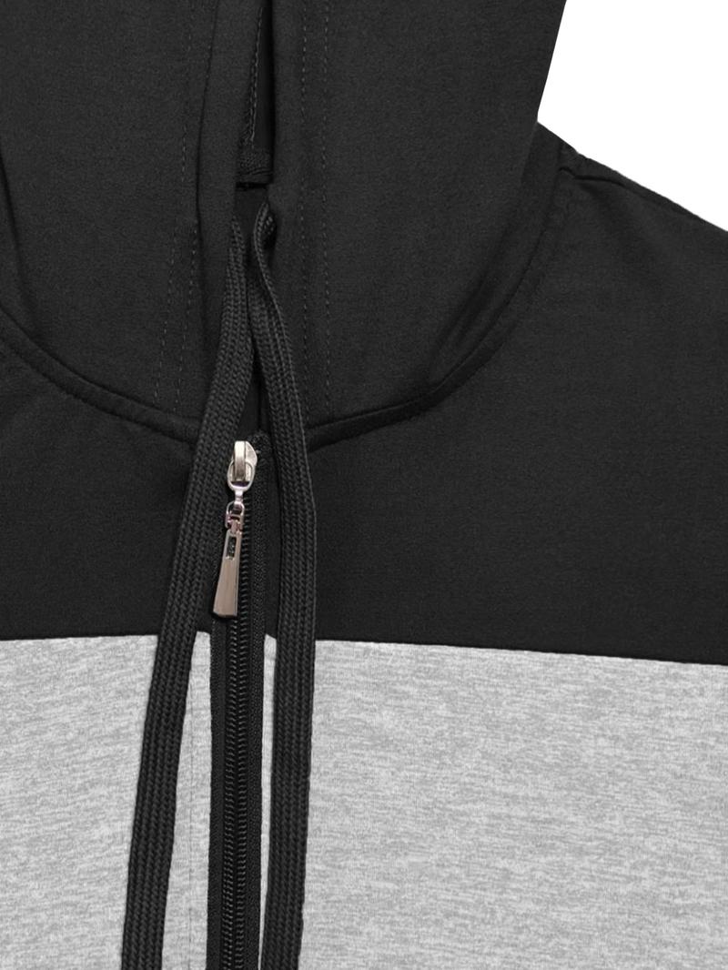 Women's Fall Zipper Hoodie and Skinny Pants Set, Casual Long Sleeve Pullover with Pocket Design, Two-Piece for Daily Wear