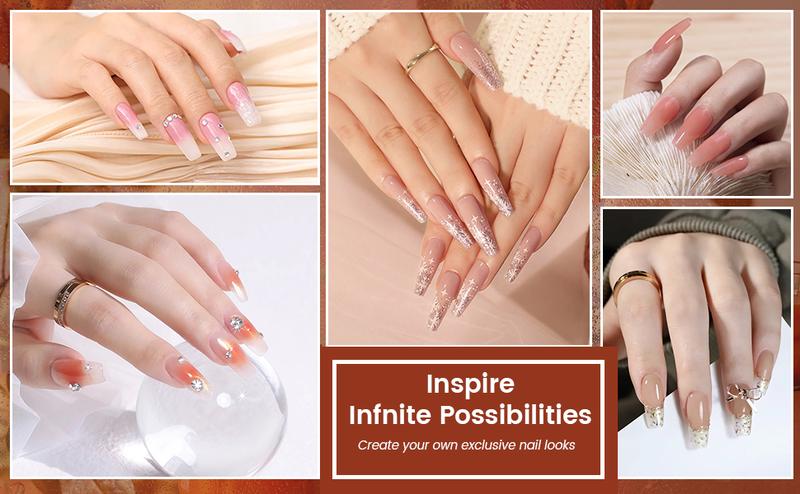 JEWHITENY 14 pcs Poly Gel Nail Extension Kit With Nail Drill Machine U V Nail Light ALL In One Polygel Nail Kit Starter Kit