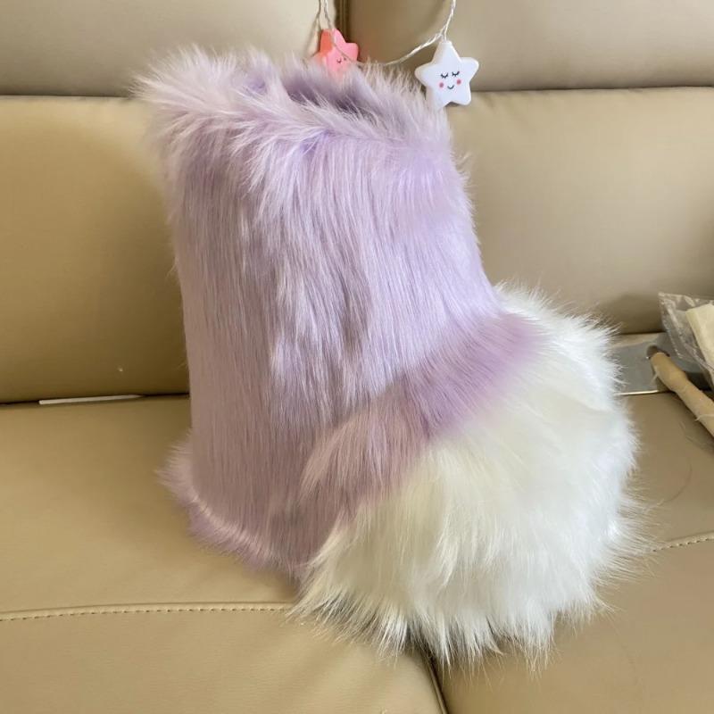 New Kig Fursuit Cosplay Paw Shoes Furry Fursuit Cosplay Rubbit Cat Boots Cute Fluffy Animal Manga Party Cos Wearable Costume