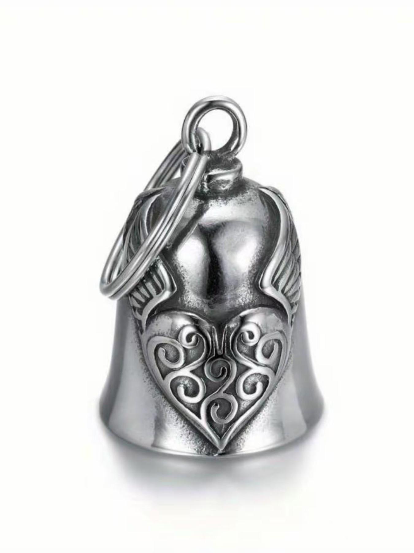 Heart Wings Bell, Christmas/halloween Bell, Motorcycle Bell/keychain, Unisex, Lucky Riding Bell, Motorcycle Accessories