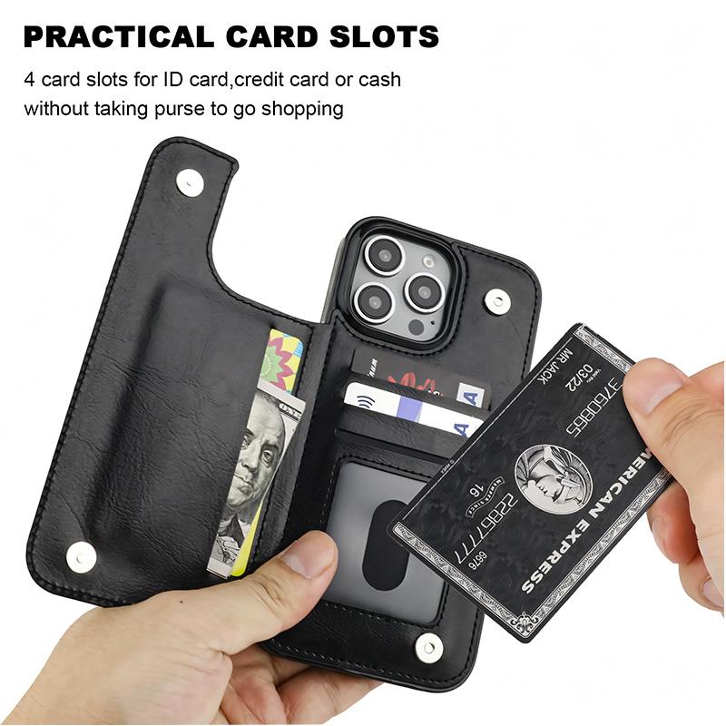 Trendy Creative Unique Retro Western Cowboy Pattern  Holder Wallet Aesthetic Pattern Black Casing For iphone 16 15 14 13 12 PRO PLUS MAX PU Leather Stylish Gift Shockproof Protection Anti-Drop Protective Protector Phone Cases Shell Cover