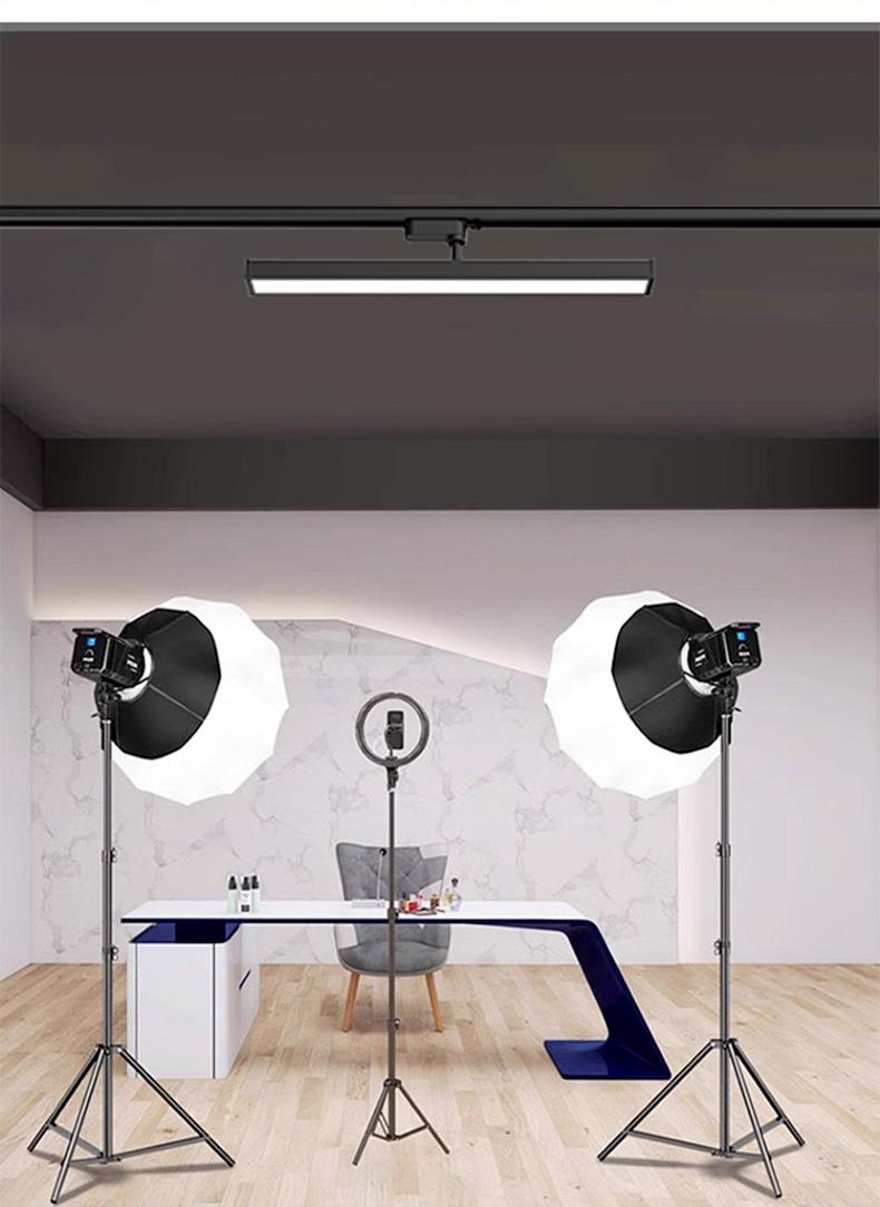 Adjustable Long Track Light LED Diffused Lighting Commercial Clothing Store Supermarket Rail Type Strip Lamp