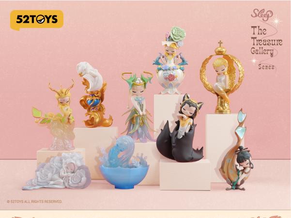 52TOYS Sleep The Treasure Gallery Series Candy Box Collectible Toy Kawaii Creative Gift Room Decor Desktop Decoration Dolls Kawaii Action Anime Figure Toys Gift