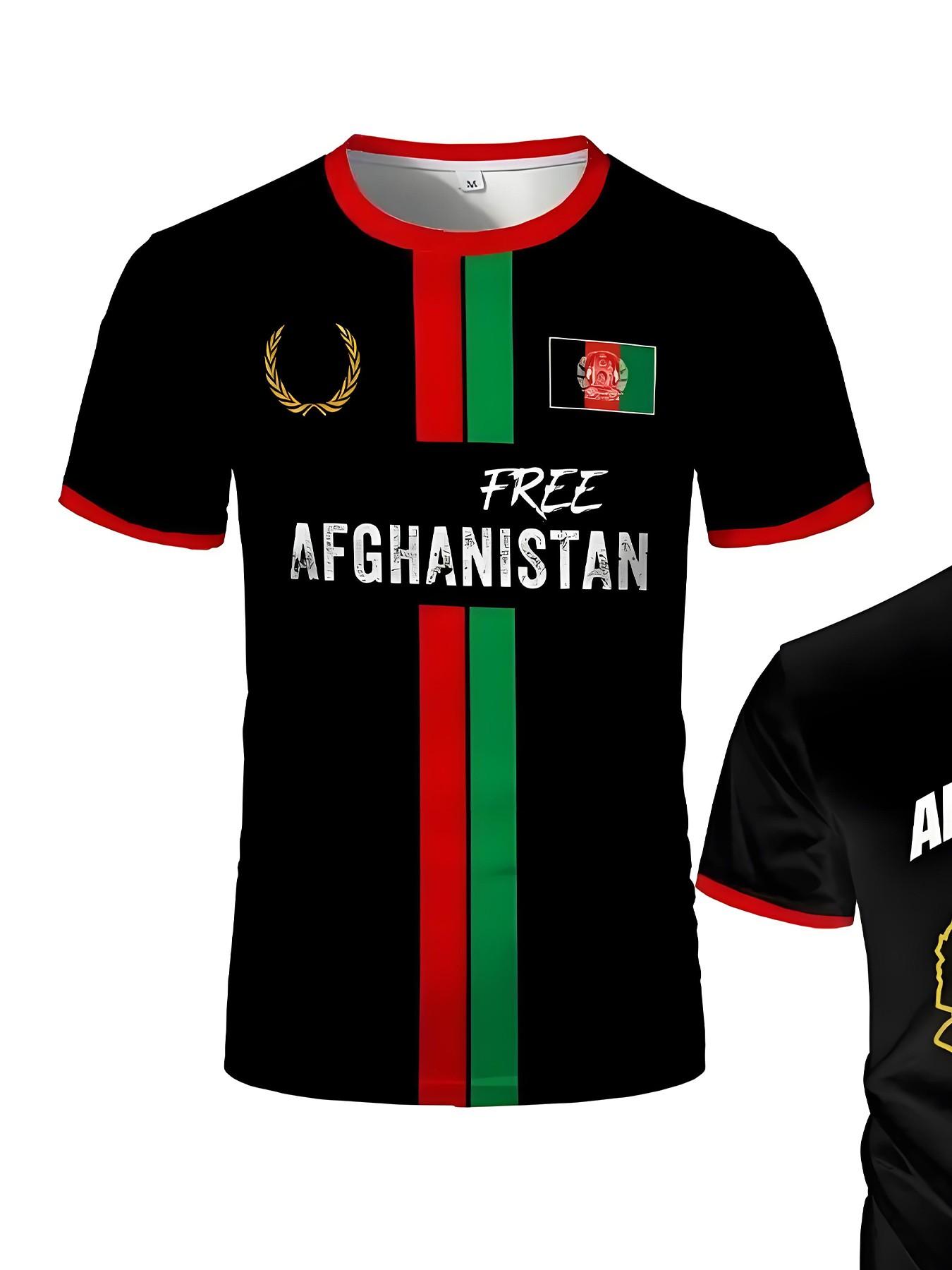 2026 New Afghanistan Football T-Shirt, Summer Unisex Afghan Jersey, Gift Wholesale, Soccer Training Wear, All Seasons Casual Fit