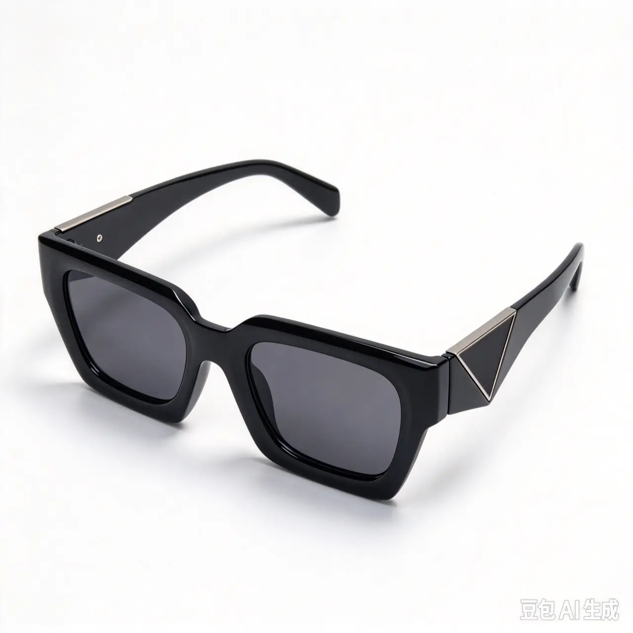 90s Sunglasses Rectangle Oversized Full Rim Black Polycarbonate Frame UV400 Lens Black Aesthetic UV Protection For Women&Men Casual Wear