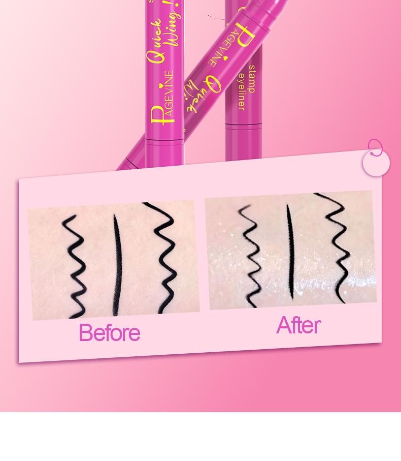 2-In-1 Dual Head Wing Stamp Wings Eyeliner Liquid Pen, Easy Cat Eye Template Makeup Tool, Waterproof Sweatproof Long-Lasting