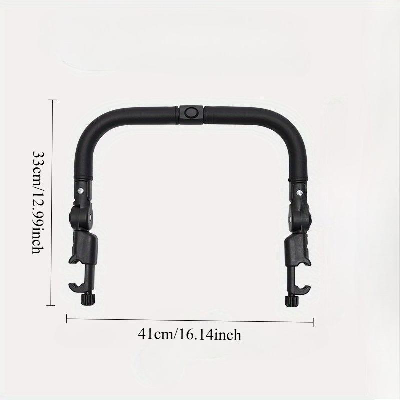 1pc Adjustable Multi-Position Stroller Handlebar with Detachable Middle Section Secure Locking Stroller Accessory