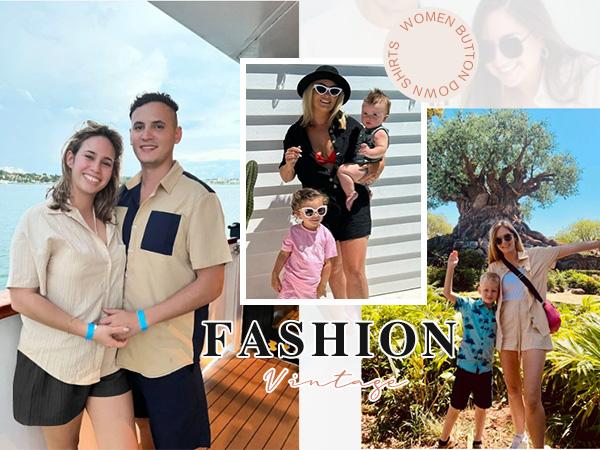 Linen Shirts for Women Cotton Button Down Short Sleeve Loose Fit Collared Casual Work Summer Blouse Tops Basic Lady Breathable Essential Fabric Fashion Formal Beach Cover