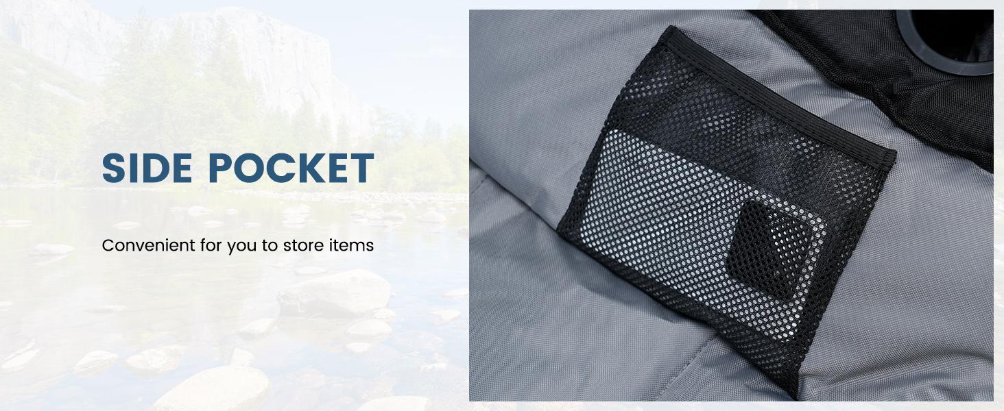 ABORON Rocking Camping Chair,XXL Oversized Folding Fully Padded Outdoor Lawn Chair with Side Pocket,Portable Recliner for Patio, Backyard, Supports 400 lbs ABORON Rocking Camping Chair,XXL Oversized Folding Fully Padded Outdoor Lawn Chair with Side Pocket,Portable Recliner for Patio, Backyard, Supports 400 lbs