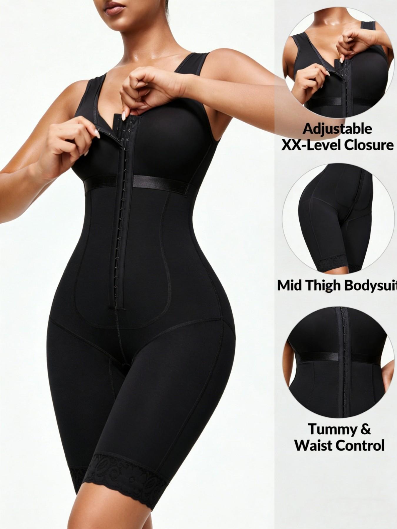 1 Count Women's Shapewear Bodysuit, Fajas, Colombian Shapewear Tummy Control Butt Lifter, Firm Control Body Shaper Jumpsuit with Adjustable Hooks, Sculpting Body Shaperwear for Daily Wear, Suitable For Daily Wear Or Gym